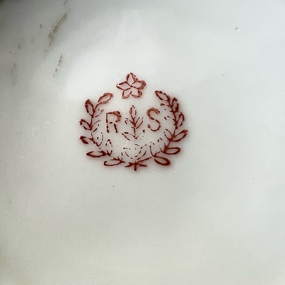 R.S. Stamped Set Of Glasses | Lot Of 4 | Maker Unknown | Floral. - Picture 4 of 7